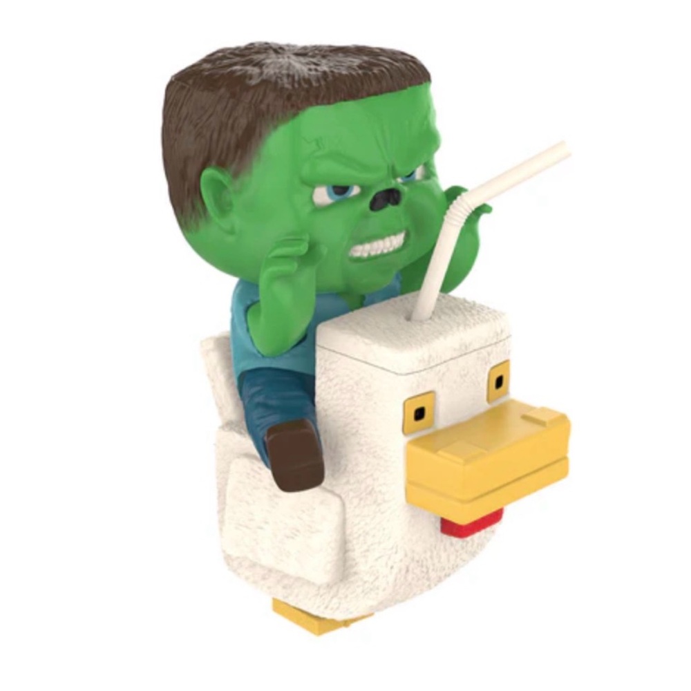 Minecraft Movie Chicken Jockey Popcorn Bucket and Drink Combo - Picture 1 of 2